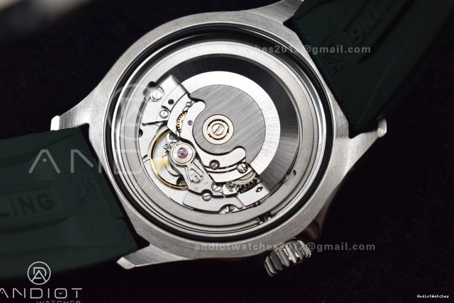 Rubber SuperOcean BLSF FashionForward 1:1 Automatic Orange 42 on Green Strap SS A 1164 Best Edition Dial 1226